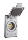 4716-cwp 078477024652 Leviton Flanged Inlet Locking Blade Grounding Gray
