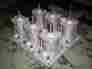 3c20rf2 Sheffer Lot Of 6 Model Air Cylinders 2 Stroke On Metal Plate