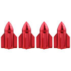 4894679689286 Dx Aluminum Car Tire Valve Stem Caps Red
