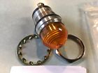 556-3706-828 Dialight Yellow Panel Mount Indicator Light Lamp Nickel Plate