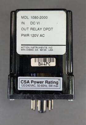 Action Instruments Ap1080-2000 Pak Dc Input Limit Alarm Relay 120v Ac