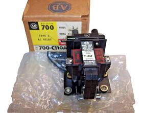 700-c111a2 Allen Bradley New Ac Relay 2 Pole 120 Vac Coil
