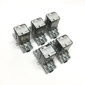 700-hb32z24 Allen Bradley 700-hn154 Lot Of 5 Control Relays Dpdt 24vdc Coil With Sockets