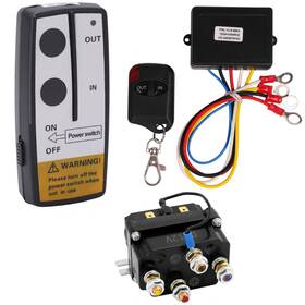 Auokay 445011211251 Wireless Winch Remote Control Kit 12v 250a Solenoid Relay Contactor