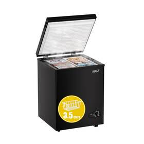 72q-b Bodacious 3.5 Cuft Chest Freezer - Compact Energy-efficient Mini Deep With Rem