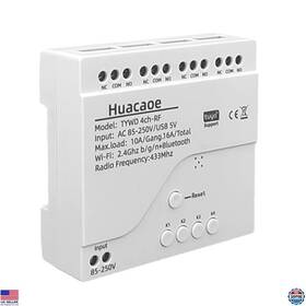 Tywd-4ch Brand Huacaoe Tuya 4-channel Usb Relay Module 5v/ac 85-250v Wifi Rf Bluetooth Remote Control