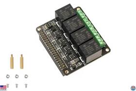 B0f32q1hp4 Brand Llidgermal 4-channel Relay Hat For Raspberry Pi 4b/3b /zero - Iot And Automation Board