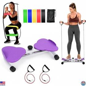 B0fdbnbpgv Brand Peakstrive Silent Waist Twisting Machine With Adjustable Resistance Bands - Ab Twister