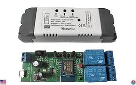 Brand Yitouniu Ytu002 Tuya Smart Life 2-channel Wifi Relay Switch Module - Dc 7-32v Rf Bluetooth