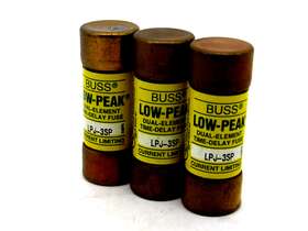 Lpj-3sp Bussmann Lot Of 3 New Fuses Jpj3sp