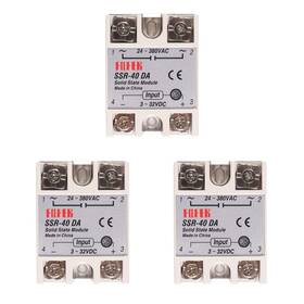 Coliao-ssr-40da Coliao 3pcs Solid State Relay Ssr-40da Single Phase Module Input 3