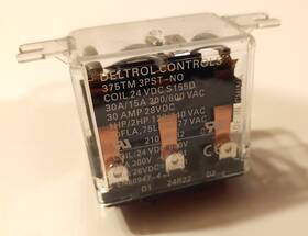 Deltrol Controls 21012-82 375tm Relay 3pst-no 30a 24vdc Encl