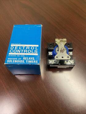 900-spst-no-dm Deltrol Controls Relays 900 Spst No-dm Coil 48 Vdc 20242-83 Nos With Box