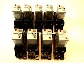 D7pf2aa Eaton Cutler Hammer D7pa2 9 Relays And Bases 120vac Coil Dpdt 4430