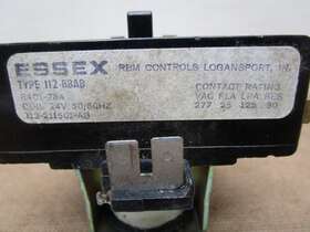 112-211501-ab Essex Control Relay 112-bbab 8401-284 24vac Coil 277vac Fla 25 Lra 125 Res 30