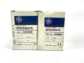 Mcrc-0-40-at-d Ge Lot Of 2 Rel 4no 24v Dc Coil Std Term Ref. No 100006