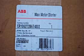Cr1062r2bat4000 General Electric Stainless Manual Starter Nema 1 2 3 4 4x 12&13