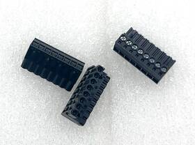 1716530000 Globaltec Lot Of 13 Single Row Terminal Strip 8 Poles Screw Down Push In Male Connect