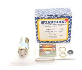 Tp6x12-c-12v Guardian Electric Dc Tubular Linear Solenoid - Continuous Duty