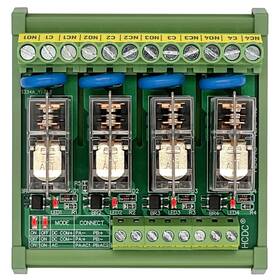 Hcdc Hd048t-12v Ac/dc 12v Coil 4-spdt Pluggable Power Relay Module 16a 250vac/30vdc