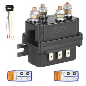 Iseyec Dpwsr004nc 12v 250a Winch Solenoid Relay Contactor For 3000-5000lbs Atv Utv Trucks Winch