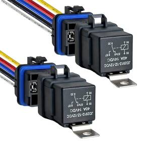 Rl122 Kalmaegee 2 Pack Waterproof Relay And Harness Kit 40a 14v Dc 5 Pin Spdt Car With
