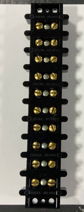 603-2302-10 Marathon Kulka Terminal Block Double Row 10p 30a 600v 5/pk