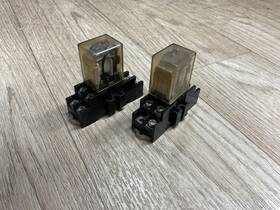 Nte R14-11a10-120 Lot Of 2 Relay 120v And Base R95-121 #317n129