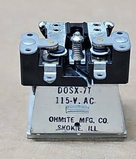 Ohmite Dosx-7t 115v Ac Relay Switch Industrial Control Dpdt Coil Skokie Il