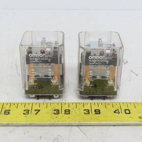 Mjn2ck-dc24 Omron Ice Cube Latching Relay 24v Dc 10 A 9 Pins Lot Of 2