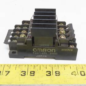 P6bf-4bnd Omron Relay Module With Base And Heat Sink 24vdc