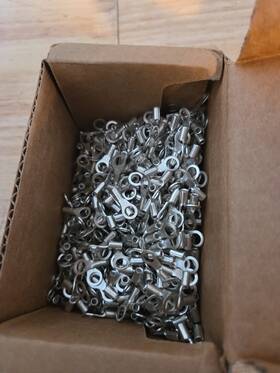 P14-10r-m Panduit Pressure Terminal Conn Ring 18-14awg Sol And Str Stud 10 100pcs