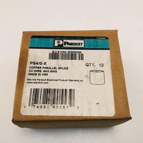 Panduit Ps4/0-x Copper Parallel Splice #4/0 Awg. 10 Pcs Per Box New