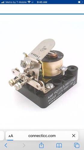 Ms4ay Potter & Brumfield New Genuine And Control Component 437 Spst 3hp 120vac