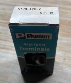 S1-0-12r-x Qty 10 Panduit S1/0-12r-x Pan-term Terminal Free Shipping