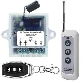 Szawinli Zfzwxky01 Forward Reverse Remote Control Switch Dc12v-24v 10a 12v-24v White