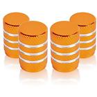 U0354 Stem Caps Aluminum Round Shape Tire Valve Cover 787602962539
