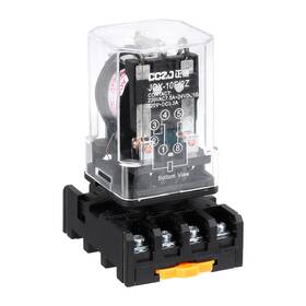 Uxcell 632702153236 Mk2p-i Dpdt Power Relay Ac 24v 8 Pin With Socket Base 2nc 2no Jqx-10f/2z