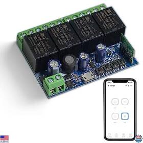 B0c7qrmxtw Visit The Rodot Store Ewelink 5v 4-channel Wifi Smart Relay Module - Usb Inching And Self-lock Switch