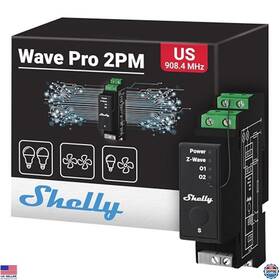 Visit The Shelly Store 3800235269497 Wave Pro 2pm Us Smart 2-channel Z-wave Relay Switch With Power Metering