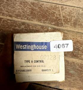 1250c33g01 Westinghouse 00128 Replacement For Size 00-0-1 Type A Control