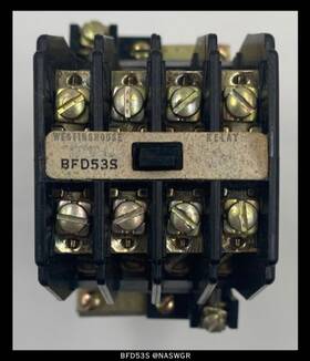 1259c71g02 Westinghouse Bfd53s Control Relay - 120vdc Coil Unused