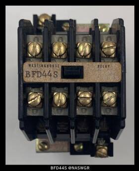 Bfd44s Westinghouse Control Relay - 120vdc Coil Unused/warranty