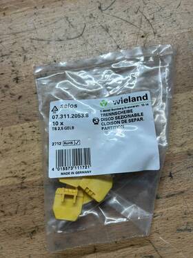 Wieland 07.311.2053.8 Ts 2 5 Gelb Connector-new Bag Of 10