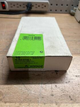 Wieland 76.352.0736.1 Wieland-76.352.0736.1 Revosmini Top Entry Hood Metal M20 Screw Thread Box Of 8