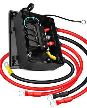 Wmjnh Wsrchps1209 12v 500a Winch Solenoid Relay Contactor Kit With Pre-wired Control Box And Ju