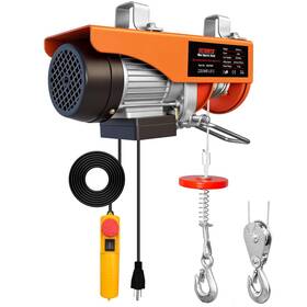 Yatointo 440lbs/1.5m 440lbs Electric Hoist With Remote Control 510w Winch Zinc-plate