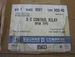 Square Control Relay 8501 HD0-40 *nib*. Fixed Price $75.00.
