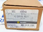 Square D 8501 X040V02 Ac Control Relay Open Type Coil 110/120V. Fixed Price $139.00.