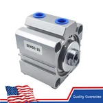 Sda Compact Thin-wall Double Acting Aluminium Pneumatic Cylinder (50 25MM). Fixed Price $26.59.
